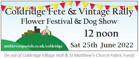 Coldridge Village Fete and Vintage Rally 2022